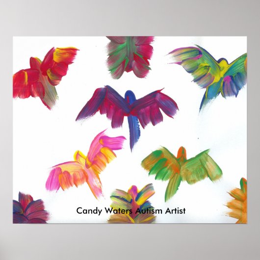 Candy Waters Autisst Artist Poster (Vorne)