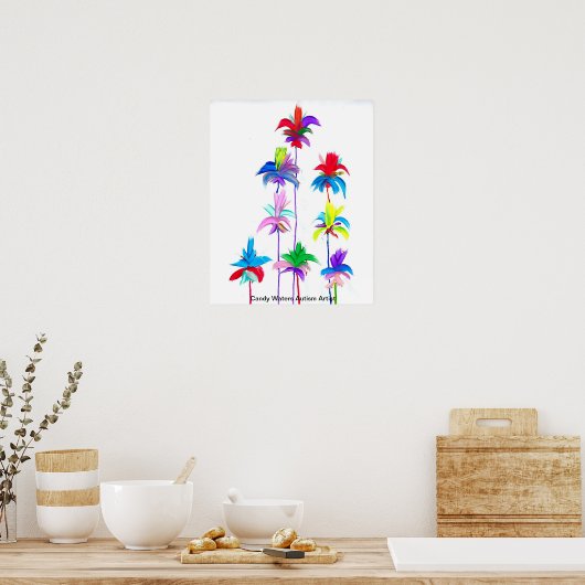 Candy Waters Autisst Artist Poster (Küche)
