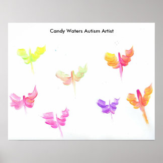 Candy Waters Autisst Artist Poster