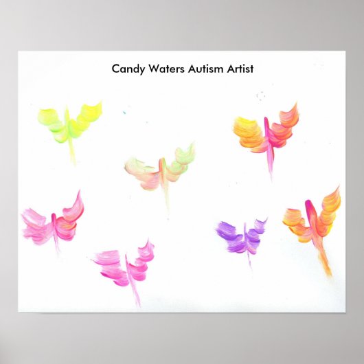 Candy Waters Autisst Artist Poster (Vorne)