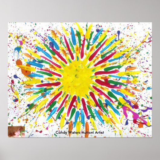 Candy Waters Autisst Artist Poster (Vorne)