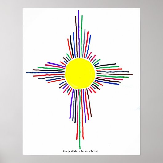 Candy Waters Autisst Artist Poster (Vorne)