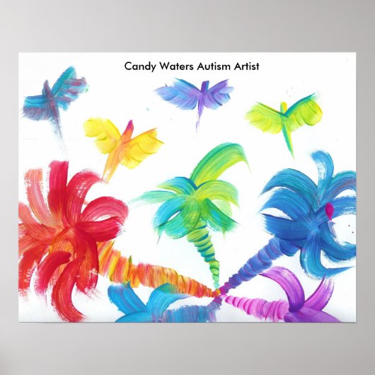 Candy Waters Autisst Artist Poster (Vorne)