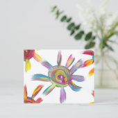 Candy Waters Autisst Artist Postkarte (Stehend Vorderseite)