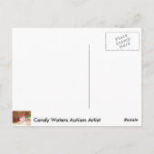Candy Waters Autisst Artist Postkarte (Rückseite)