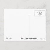 Candy Waters Autisst Artist Postkarte (Rückseite)
