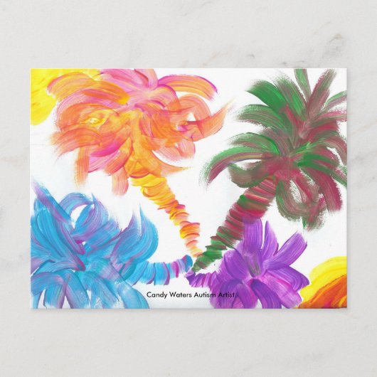 Candy Waters Autisst Artist Postkarte (Vorderseite)