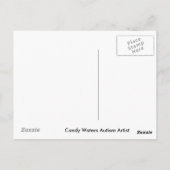 Candy Waters Autisst Artist Postkarte (Rückseite)