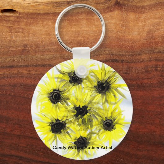 Candy Waters Autisst Artist Schlüsselanhänger (Vorderseite)
