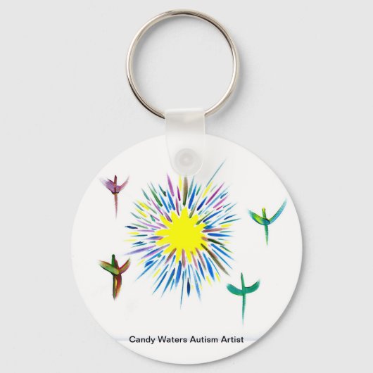 Candy Waters Autisst Artist Schlüsselanhänger (Vorderseite)