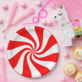 Candy, Wirbel Spiral Pappteller (Party)