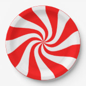 Candy, Wirbel Spiral Pappteller (Vorderseite)