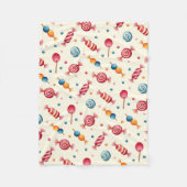Candy Wonderland Fleecedecke (Vorderseite)