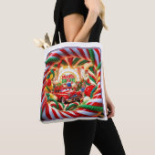 Candy Wonderland Holiday Tote Bag - Mittel Tasche (Von Nahem)
