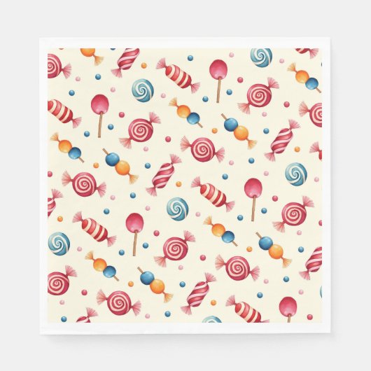 Candy Wonderland Serviette (Vorderseite)