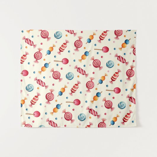 Candy Wonderland Wandteppich (Vorderseite (Horizontal))