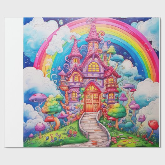 Candy World Geschenkpapier (Flach)