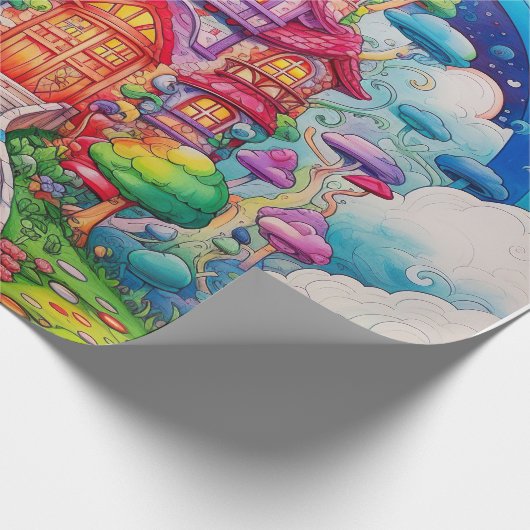 Candy World Geschenkpapier (Ecke)