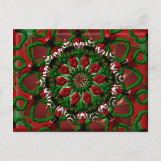 Candy Wreath Postkarte (Vorderseite)