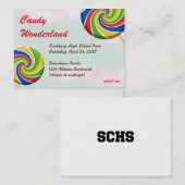 Candy Wunderland Sonderanfertigung Logo Eintrittsk Visitenkarte (Vorne/Hinten)