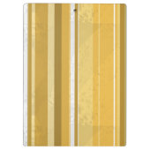 Candy Yellow Stripes Klemmbrett (Rückseite)