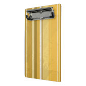 Candy Yellow Stripes Mini Klemmbrett (Gewinkelt2)