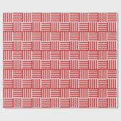 Candycane Christmas Weave Geschenkpapier (Flach)