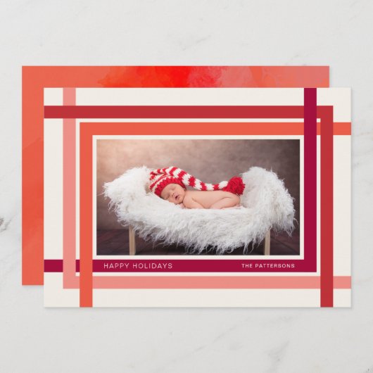 Candycane Feiertagskarte (Vorne/Hinten)