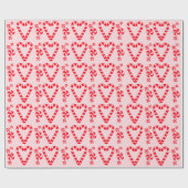 Candycane Hearts Packpapier (Flach)