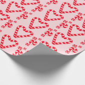 Candycane Hearts Packpapier (Ecke)