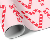 Candycane Hearts Packpapier (Rolleneckpunkt)