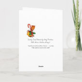 Candycane Maus Feiertagskarte (Rückseite)