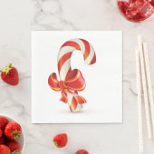 Candycane Paper Napkins Serviette (Beispiel)