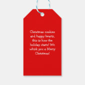 CandyCane Stripe Baking Spirituosen hell Geschenkanhänger (Rückseite)