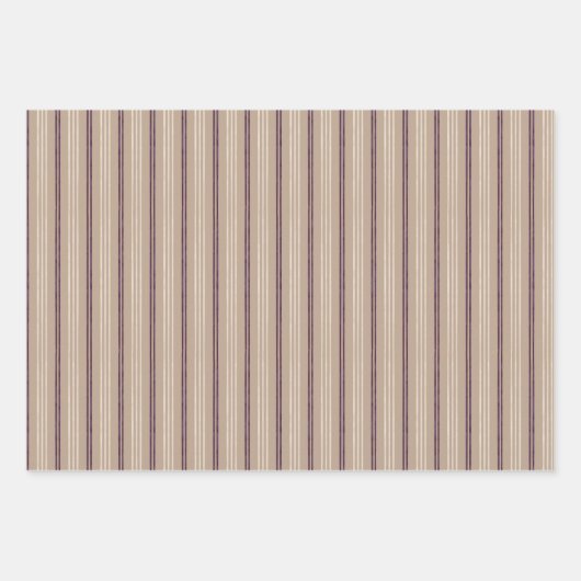 Candycane Sugar Plum Stripes Set Geschenkpapier Set (Vorderseite 3)