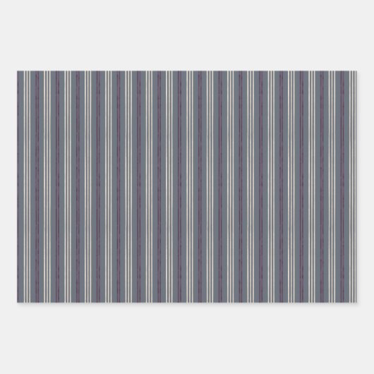 Candycane Sugar Plum Stripes Set Geschenkpapier Set (Vorderseite 2)