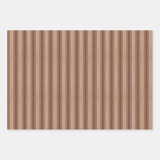 Candycane Sugar Plum Stripes Set Geschenkpapier Set (Vorderseite)