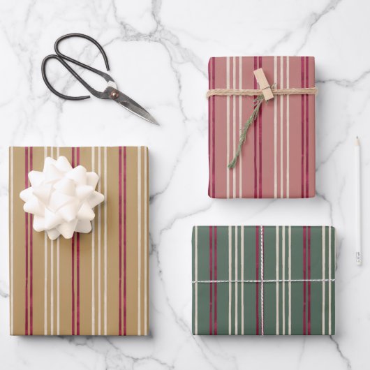 Candycane, Weihnachtswrapping Paper im hawaiianisc Geschenkpapier Set (Vorderseite)