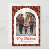 Candycanes Bows Niedliche Weihnachten Custom Arch (Vorderseite)