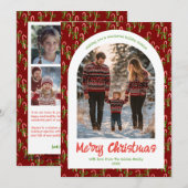 Candycanes Bows Niedliche Weihnachten Custom Arch (Vorne/Hinten)