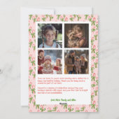 Candycanes Rosa Weihnachten Custom Arch 5 Foto (Rückseite)