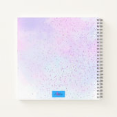 Candyfloss Square Spiral Notebook Notizblock (Rückseite)