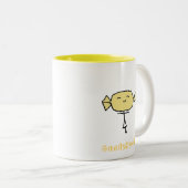 CandyHead Bliss-Gelb-Tasse Zweifarbige Tasse (VorderseiteRechts)
