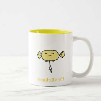 CandyHead Bliss-Gelb-Tasse Zweifarbige Tasse