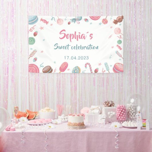 Candyland Banner Backdrop Banner (Party)