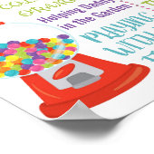 Candyland Candies Birthday Party unterzeichnet Pla Poster (Ecke)