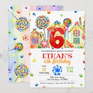 Candyland Candy Einladung zum Candy Theme - 6.