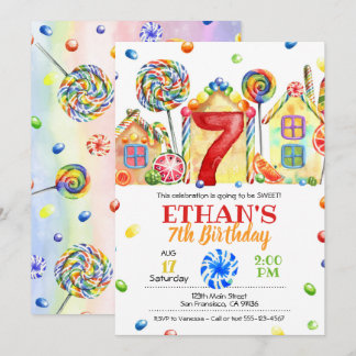 Candyland Candy Einladung zum Candy Theme - 7.