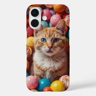 Candyland Cat iPhone 16 Hülle