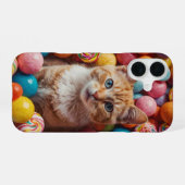 Candyland Cat iPhone 16 Hülle (Rückseite (Horizontal))